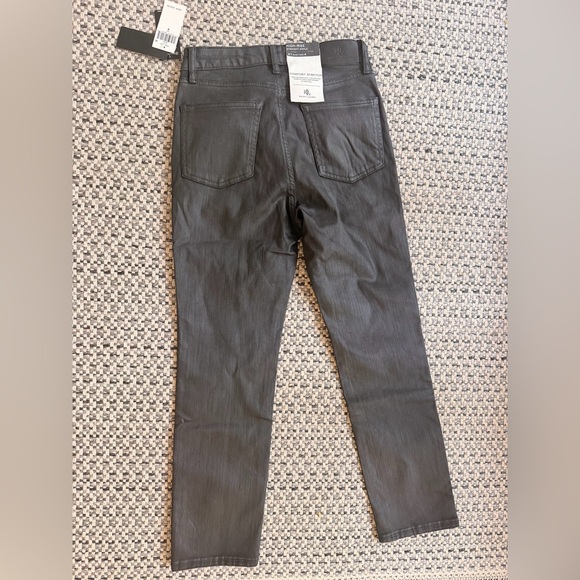 Lauren Ralph Lauren Coated High Waist Straight Leg Ankle Jeans 4 - Picture 8 of 8